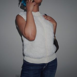 Vintage Kitkit fur vest